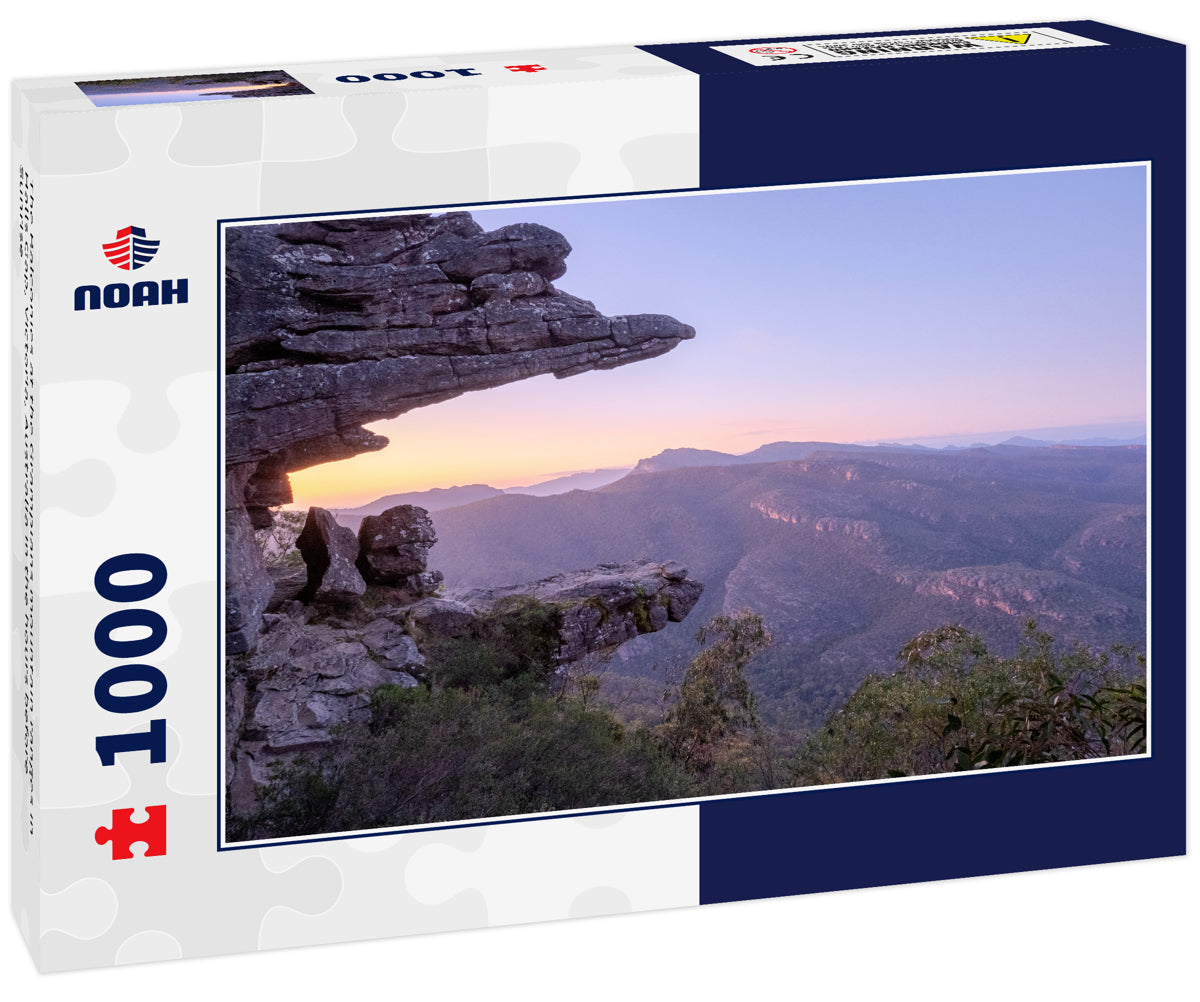 The Balconies at the Grampians mountain ranges in Halls Gap, Victoria, Australia in the hours before Sunrise