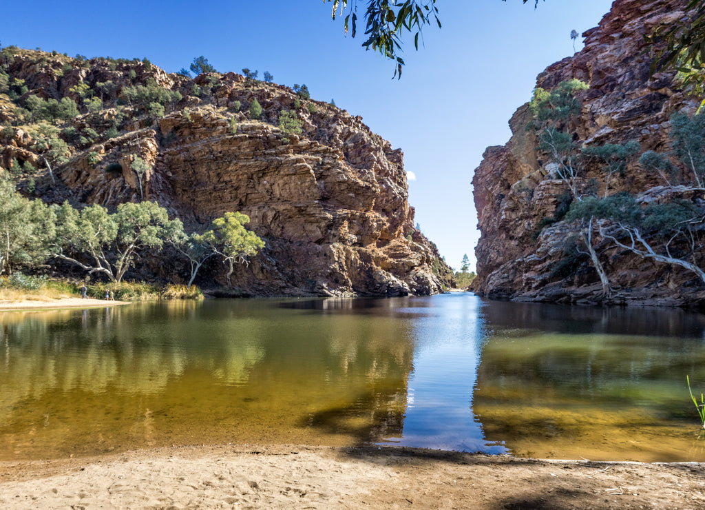 Panorama of Finke River Gorge, Northern Territory, Australia