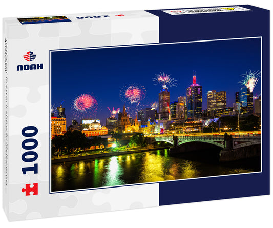 new year firework show in Melbourne, Australia