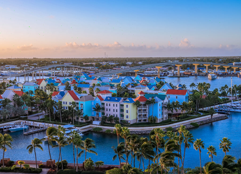 Colorful Resort. Paradise Island in Nassau,Bahamas