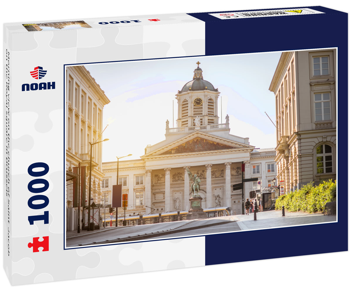 Morning view on the church of Saint-Jacob on the Royal square in Brussels