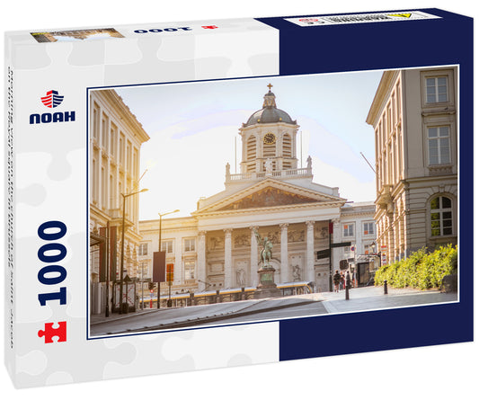 Morning view on the church of Saint-Jacob on the Royal square in Brussels