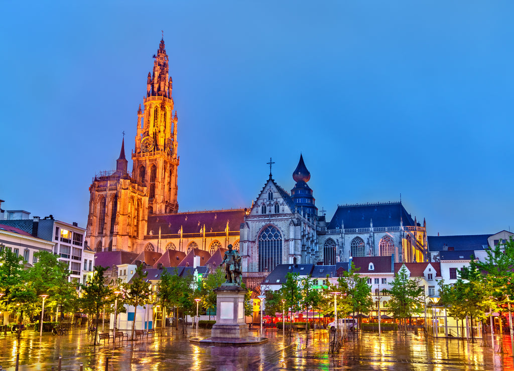 The Cathedral of Our Lady in Antwerp. A UNESCO world heritage site in Belgium