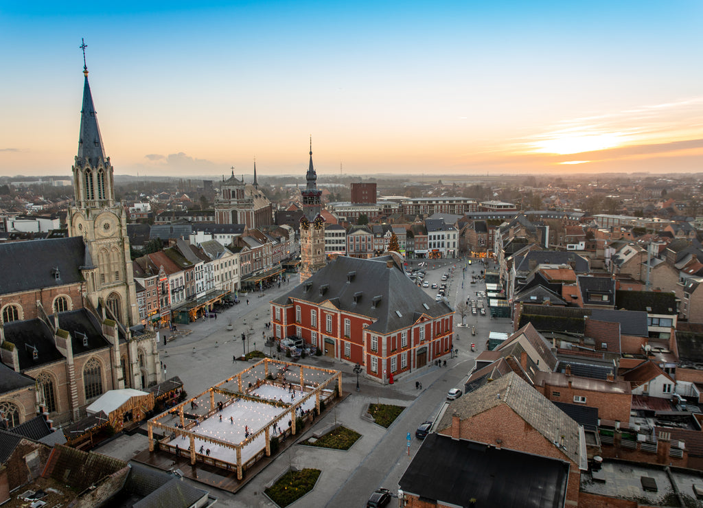 A breathtaking panorama over the city, region and Grote Markt of Sint-Truiden