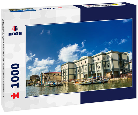 Houses and yachts at Haulover Creek in Belize City