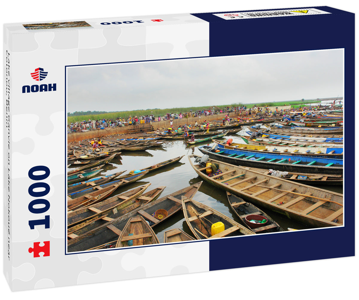 Lake village Ganvie on Lake Nokoué near Cotonou, Benin