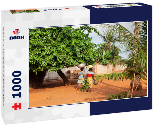 Donne in un villaggio in Benin, Africa