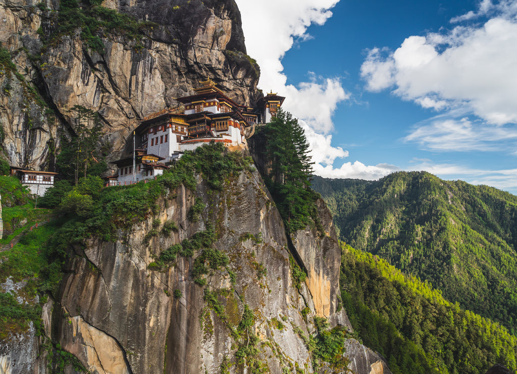 Taktsang monstery .The most beautiful and sacred place in Bhutan is located on the cliff mountain in Paro valley, Bhutan