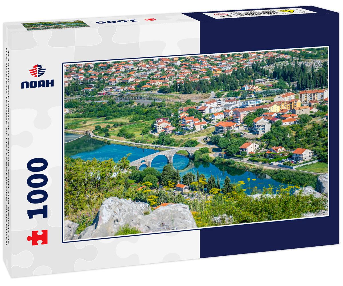 Magnificent view of Trebinje from the height of the ancient temple of Hercegovachka-Gracanica