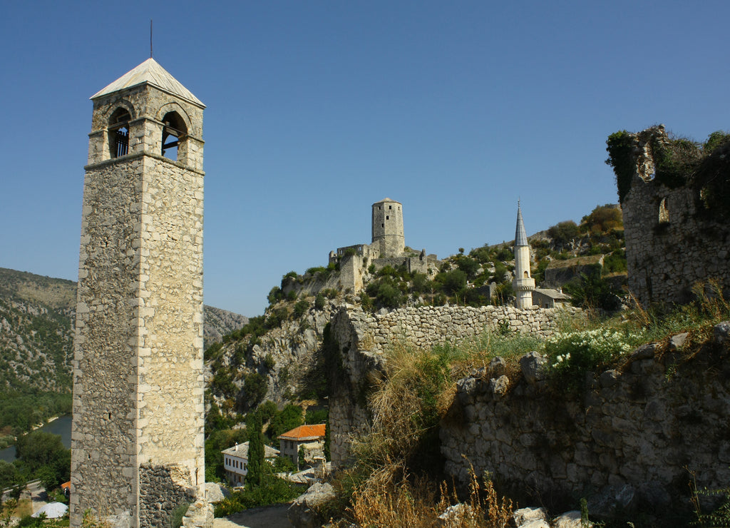 Torre del Reloj en Pocitelj, Bosnia y Herzegovina