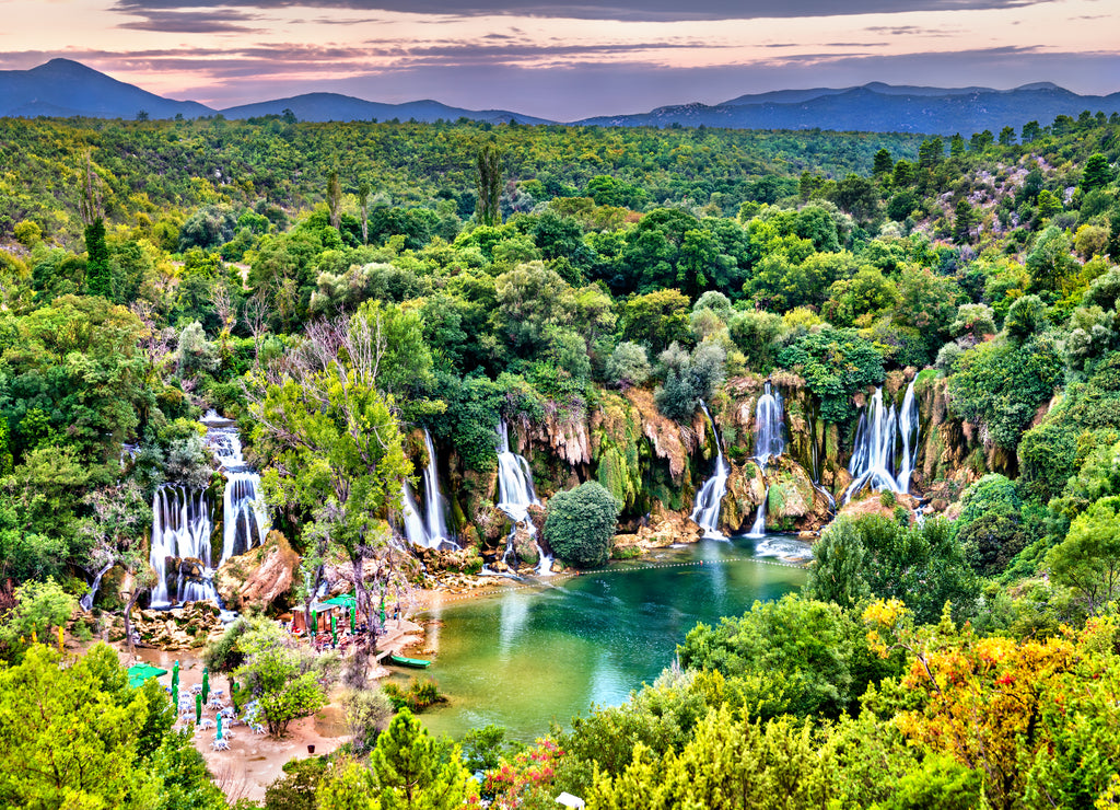 Kravica waterfalls on the Trebizat River in Bosnia and Herzegovina