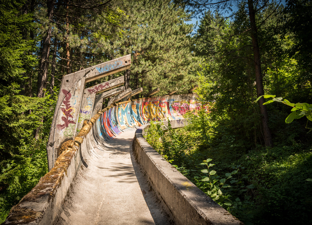 Abandoned Sarajevo Bobsleigh, Bosnia and Herzegovina