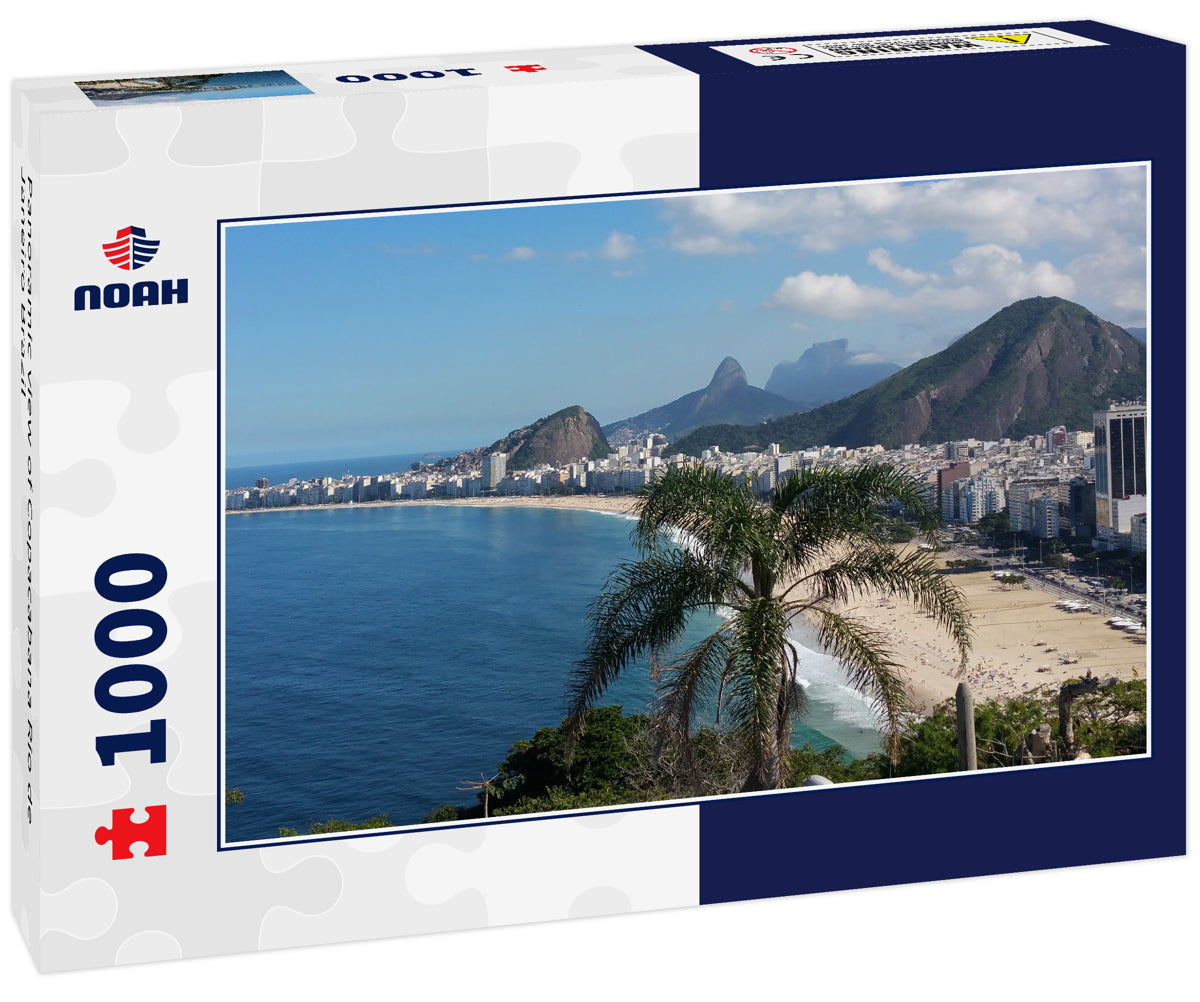 Panoramic view of Copacabana Rio de Janeiro Brazil