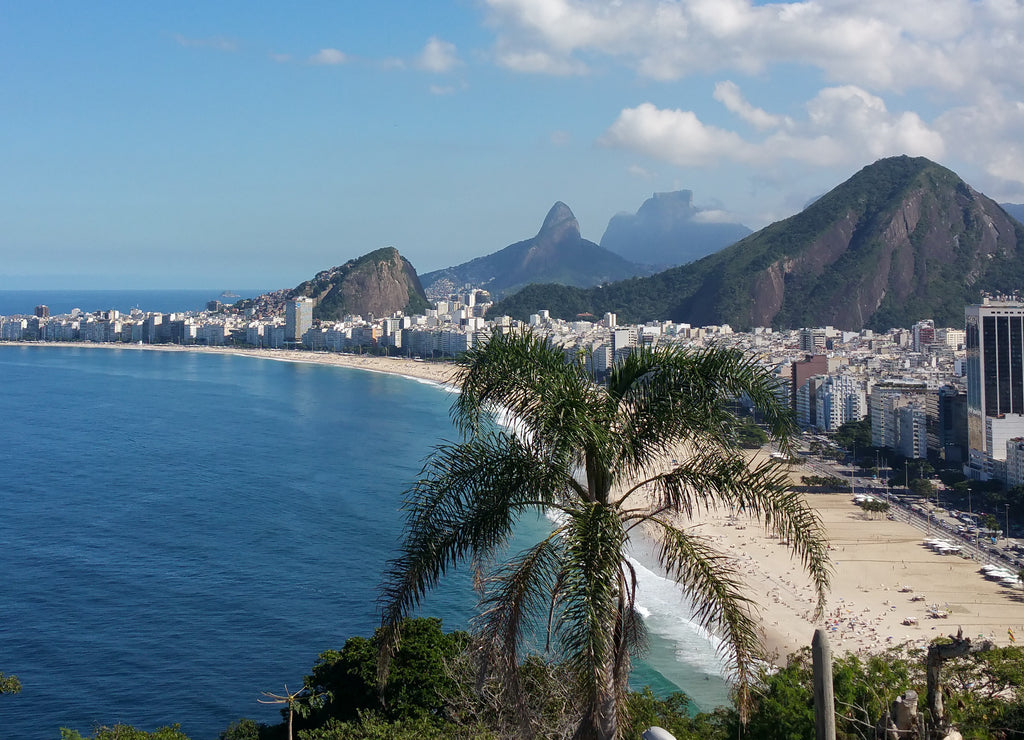 Panoramic view of Copacabana Rio de Janeiro Brazil