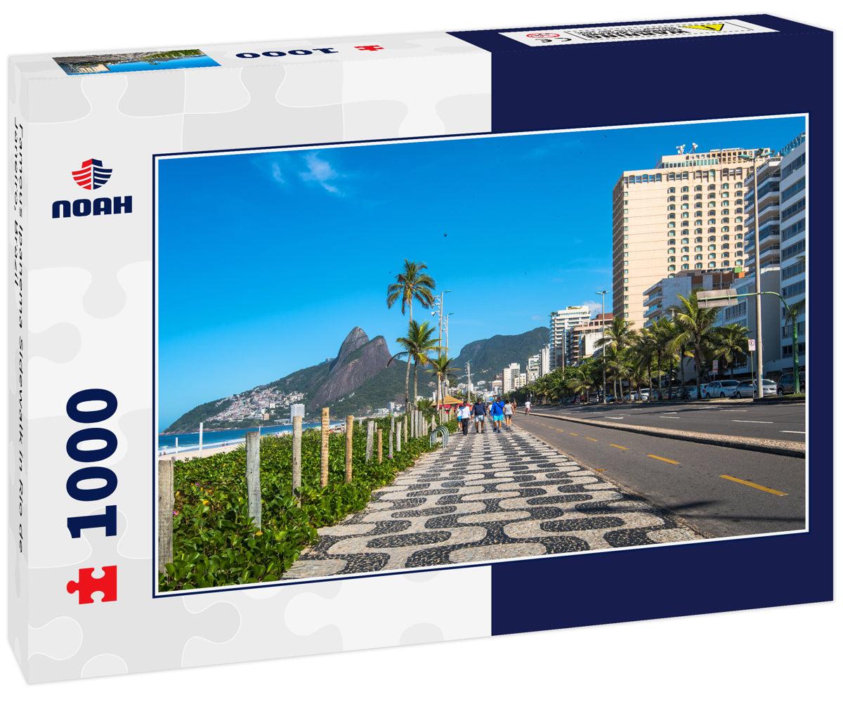 Famous Ipanema Sidewalk in Rio de Janeiro, Brazil