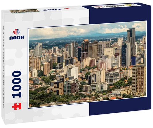 Skyline of Curitiba city in Parana State