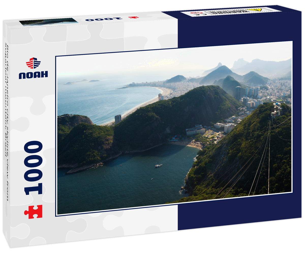 Rio de Janeiro city skyline view from Sugarloaf mountain, Brazil