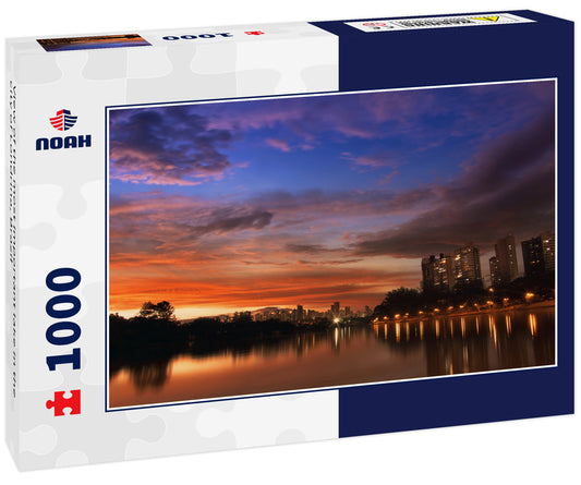 View of the most important lake in the city of Londrina, Brazil