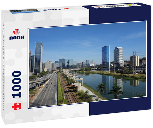 Sao Paulo/Brazil: Pinheiros avenue, Tiete river, cityscape and buildings