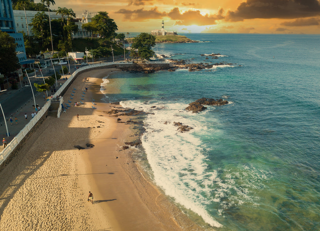 Barra beach in Salvador Bahia Brazil