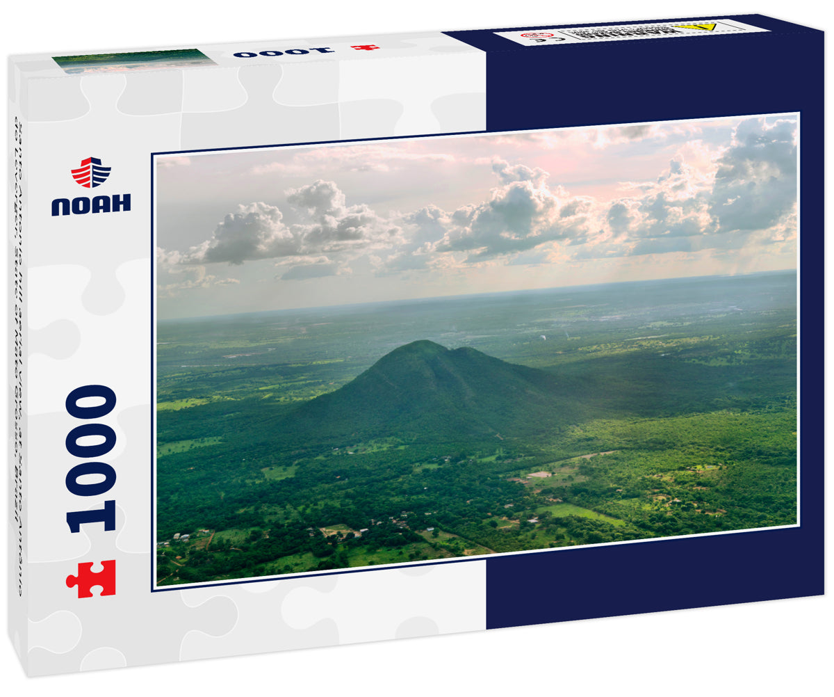 Santo Antonio hill aerial view, at Santo Antônio do Leverger, State of Mato Grosso, Brazil