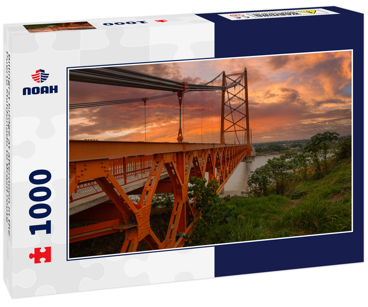 Billingrst bridge at afternoon in the Puerto Maldonado to Brazil route