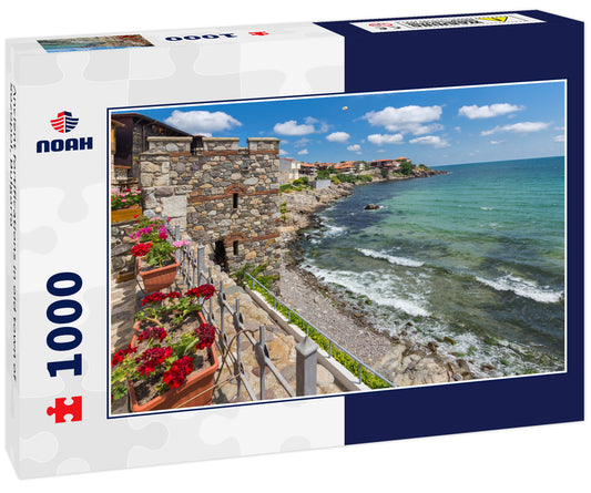Ancient fortifications in old town of Sozopol, Bulgaria