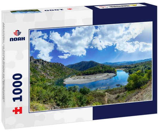 Meander of Arda River in Rhodopes Mountain, dam Kardzhali, Bulgaria