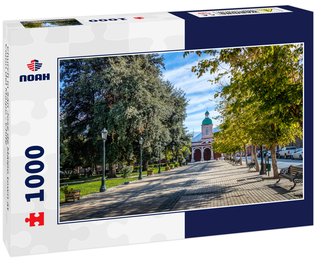 Church in San Jose de Maipo town at Cajon del Maipo - Chile