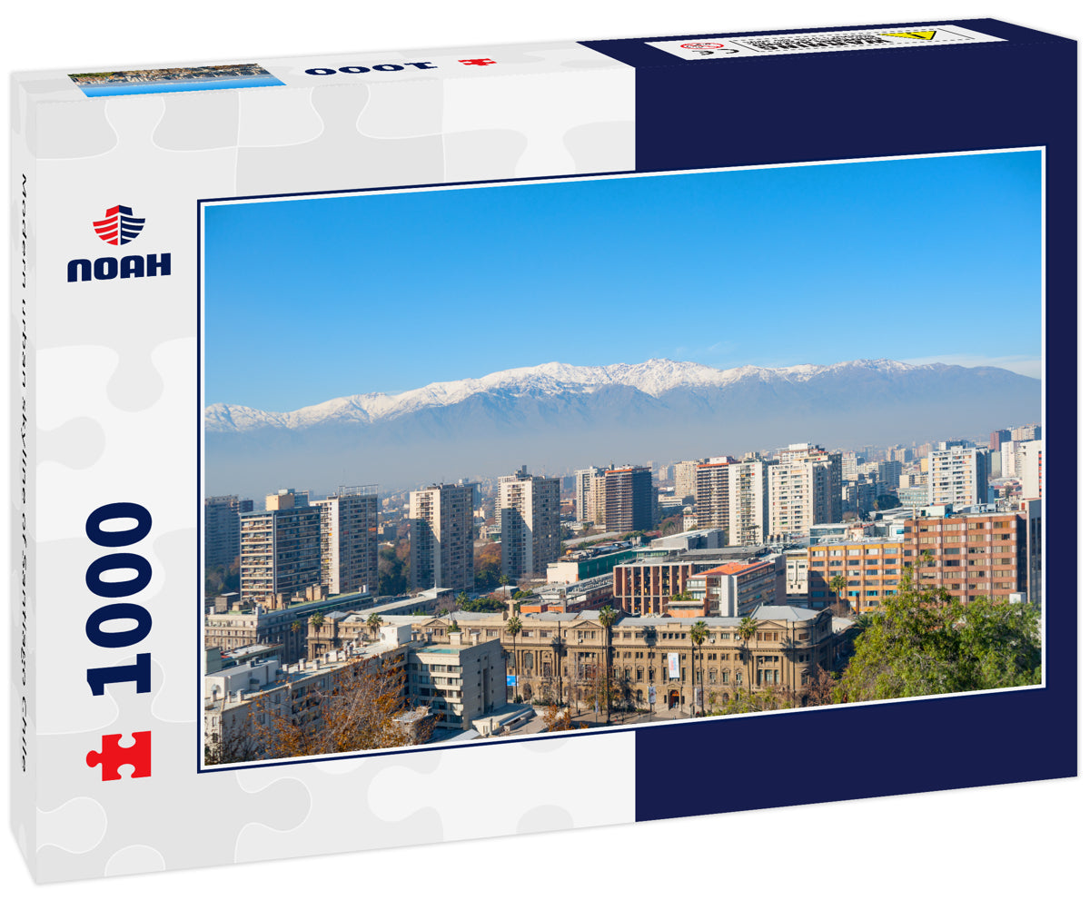 Modern urban skyline of Santiago Chile