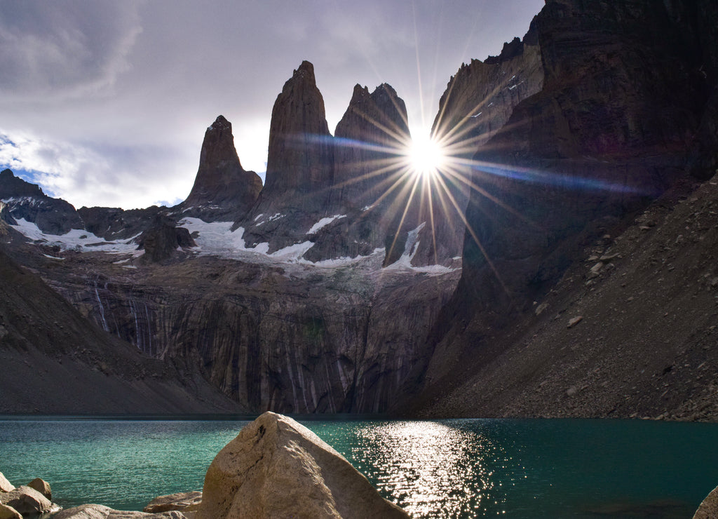 Torres del Paine, Chile - Laguna Torres, famous landmark of Patagonia, South America