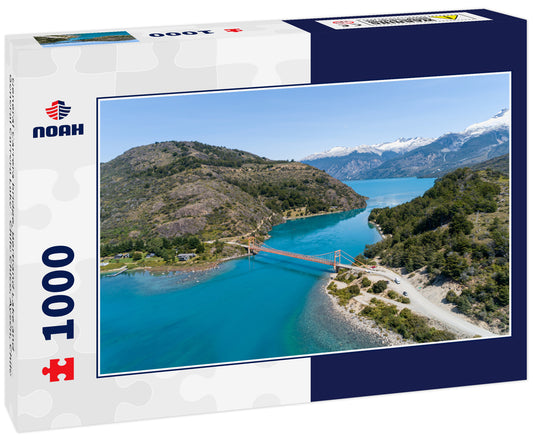 General Carrera bridge, Bertrand Lake and General Carrera Lake - Chile Chico, Aysén, Chile