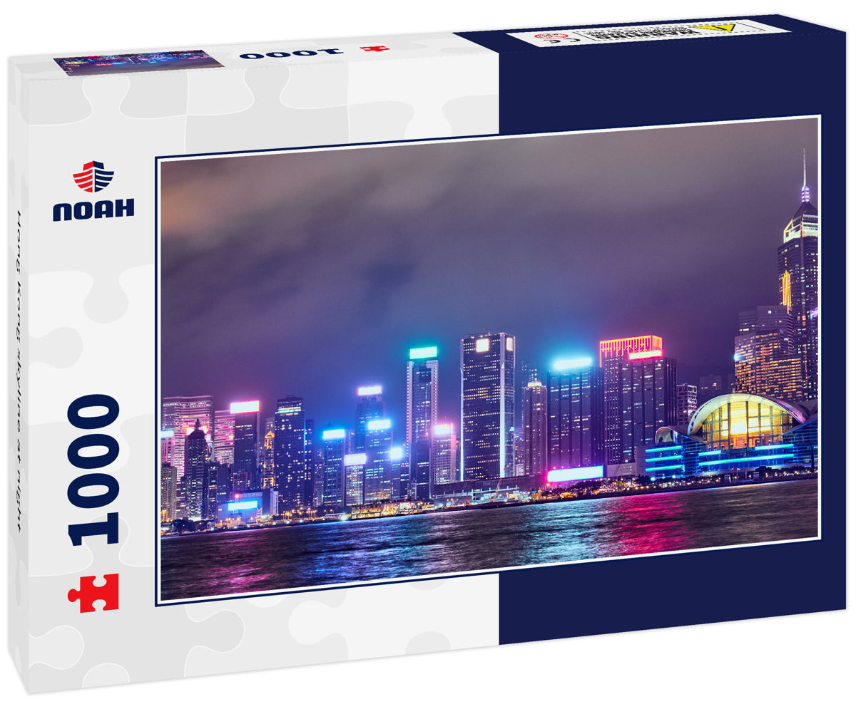 Hong Kong skyline at night