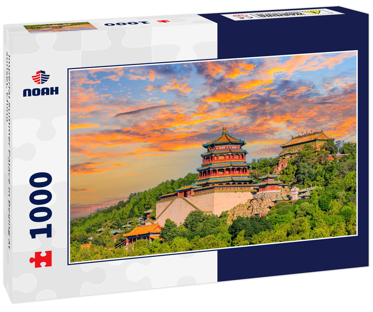 Imperial Summer Palace in Beijing at sunset, China