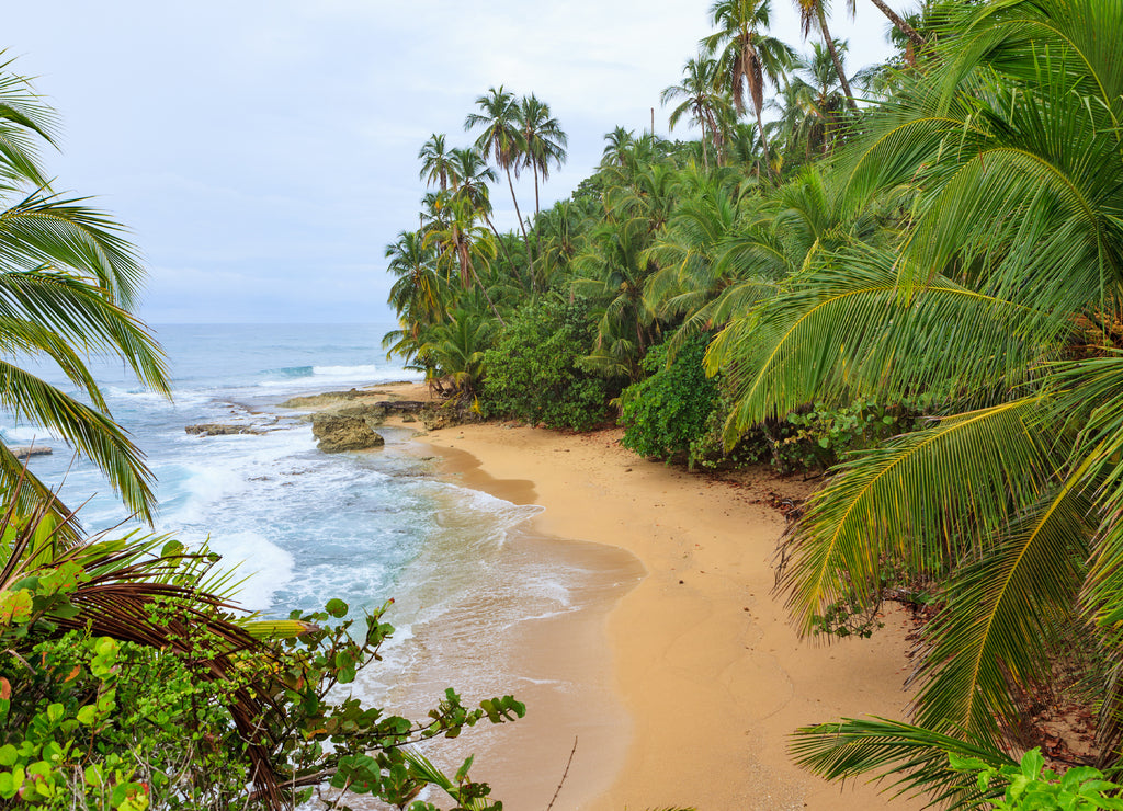 Idyllic beach Manzanillo Costa Rica