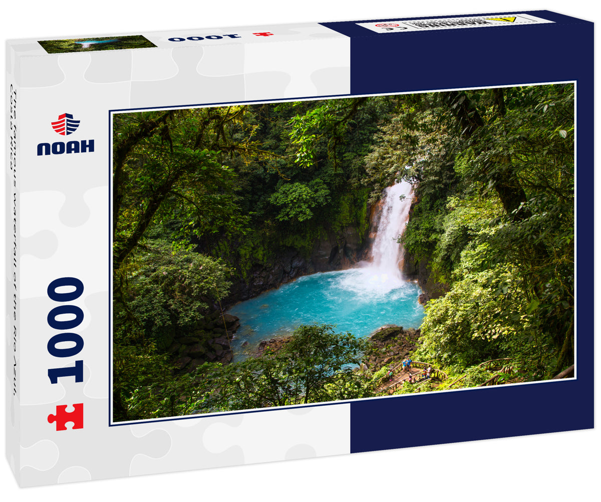 The famous waterfall of the Rio Azul, Costa Rica