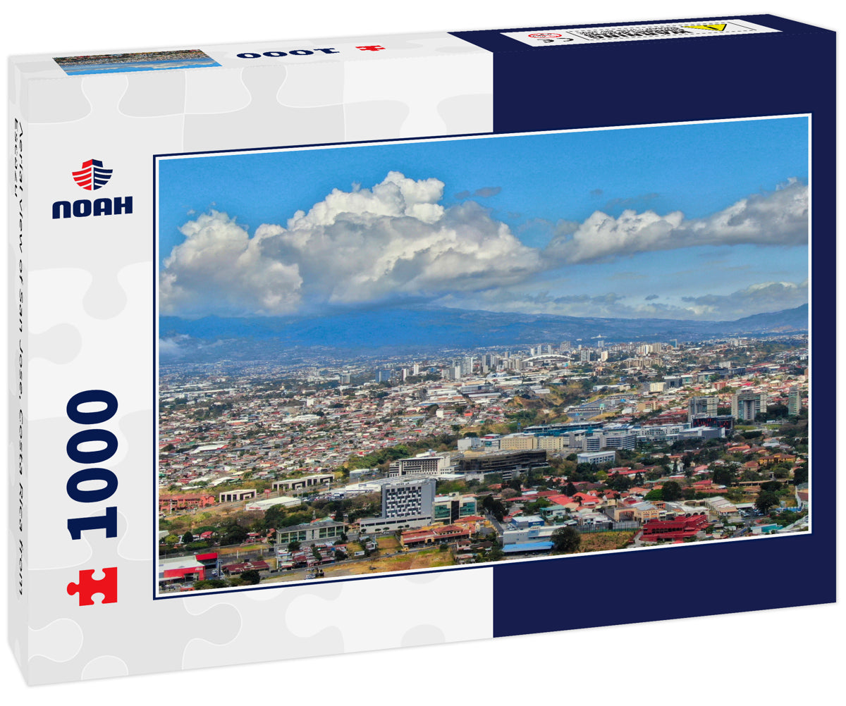 Aerial view of San Jose, Costa Rica from Escazu