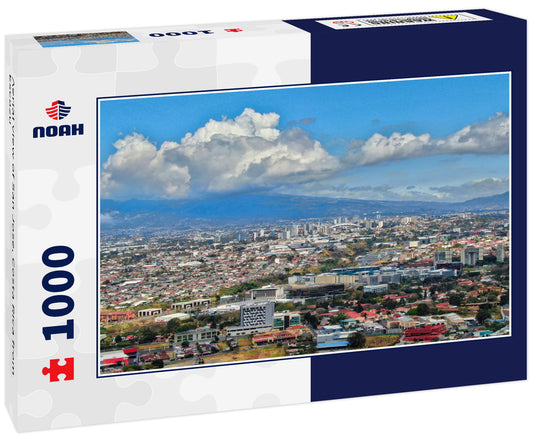 Aerial view of San Jose, Costa Rica from Escazu