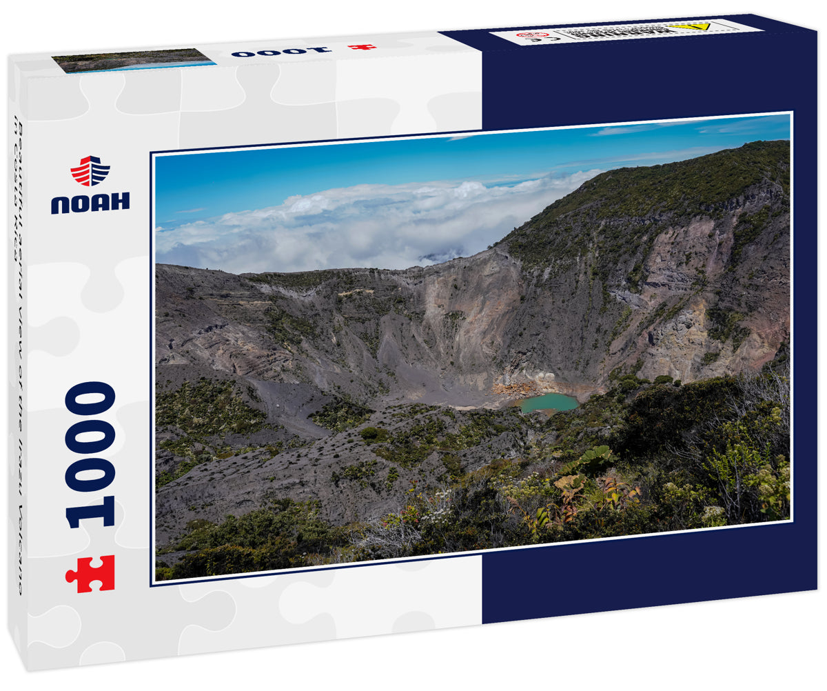 Beautiful aerial view of the Irazu Volcano in Costa Rica