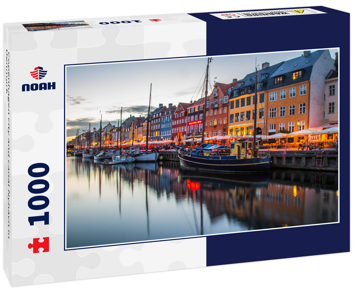 Copenhagen city and canal Nyhavn in Denmark