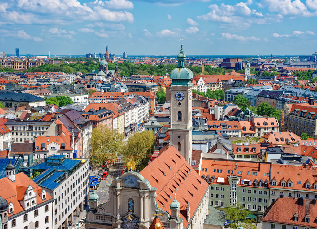 Munich city center skyline
