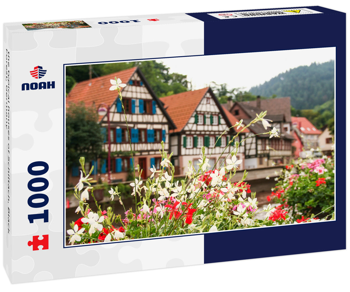 the typical houses of Schiltach, Black Forest, Germany