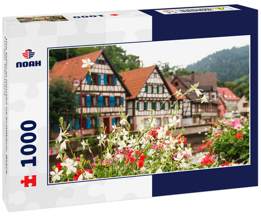 the typical houses of Schiltach, Black Forest, Germany