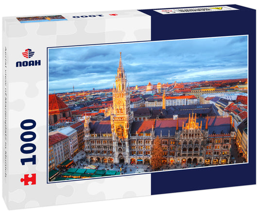 Aerial view of Marienplatz in Munich