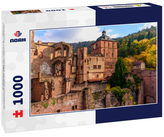 Outdoor color image of the medieval castle / fortress in Heidelberg