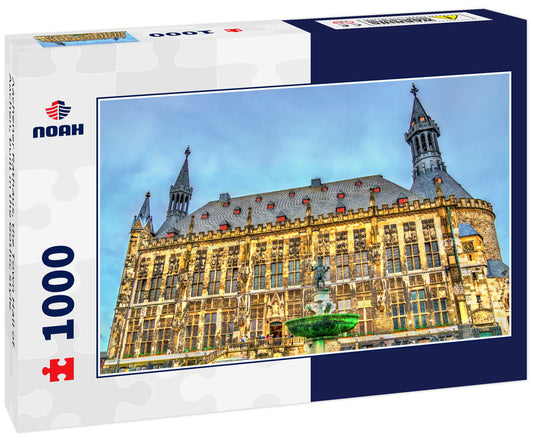 Aachener Rathaus, the Town Hall of Aachen, built in the Gothic style