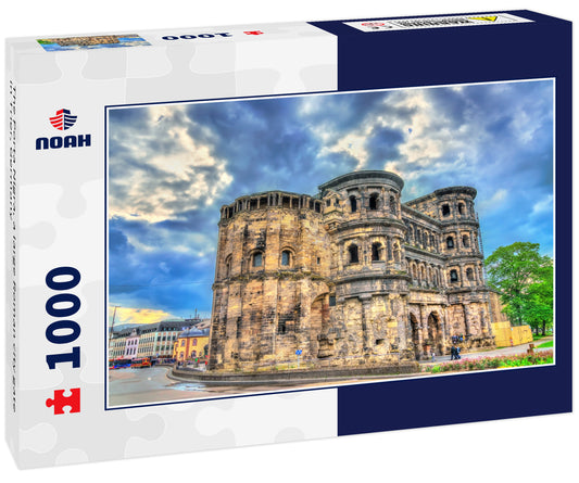 The Porta Nigra, a large Roman city gate in Trier, Germany