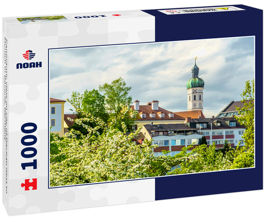 Panoramic view on city of Dachau next to Munich in Bavaria, Germany