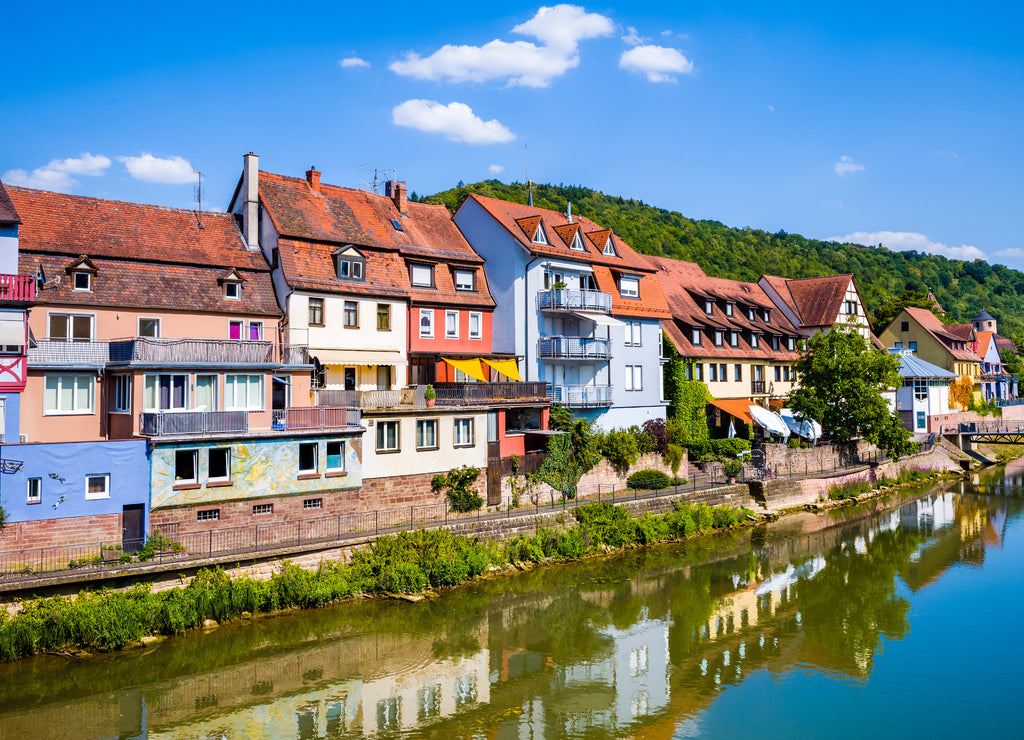 Landscape of Wertheim am Main, Germany