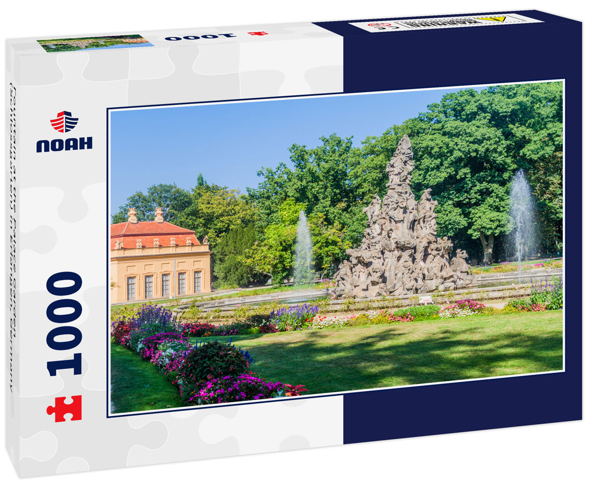 Fountain at the Palace Garden (Schlossgarten) in Erlangen, Germany